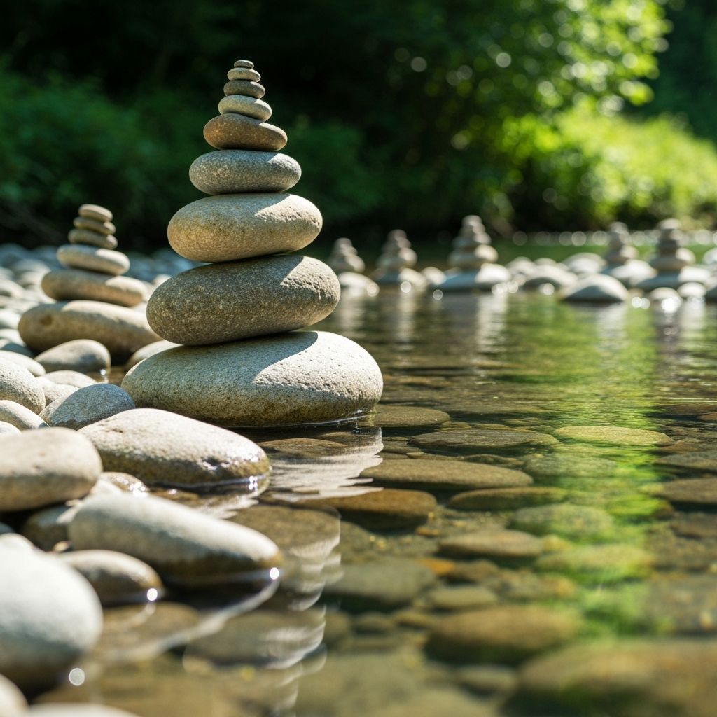 Abstract representation of balanced lifestyle