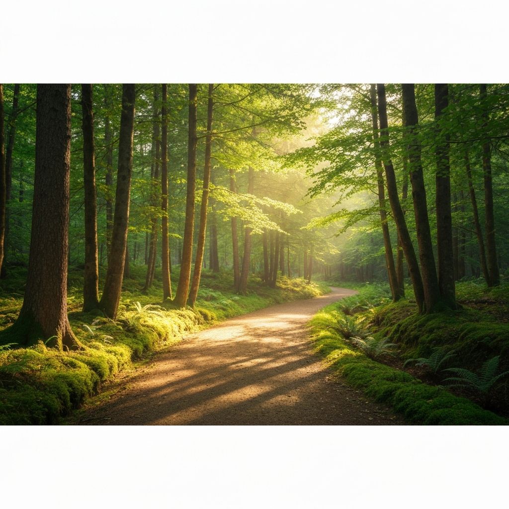 Nature scene promoting calmness